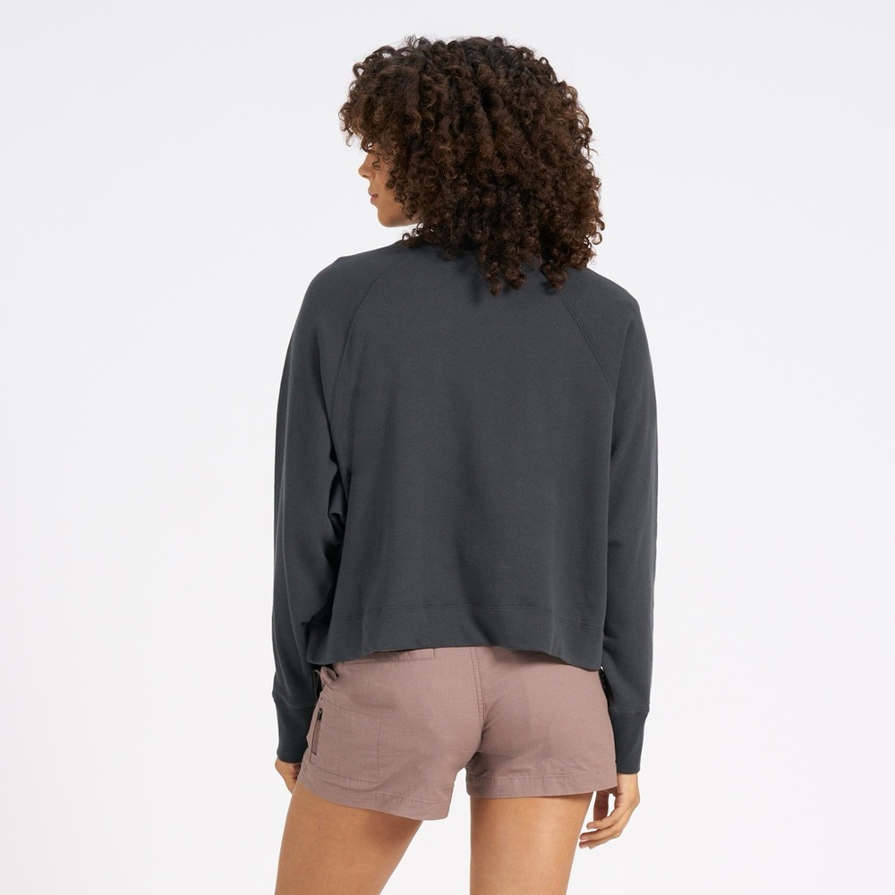 Vuori Women’s Charcoal Sunny Side Pullover Sweatshirt size X-Large - Picture 7 of 8
